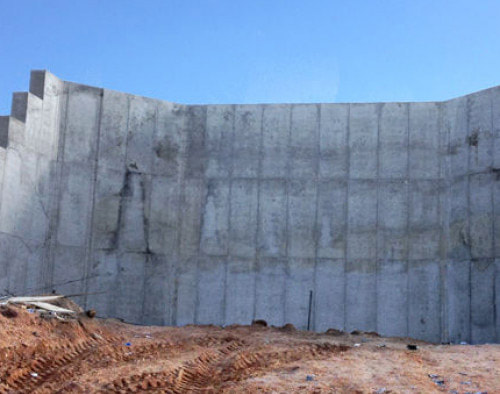 Commercial Construction Concrete Wall